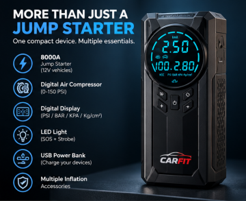 Emergency Jump Starter Kit &  Air Compressor